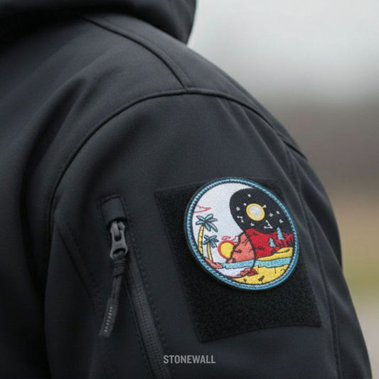 VELCRO PATCH FRONTIER - DAY AND NIGHT YIN YANG