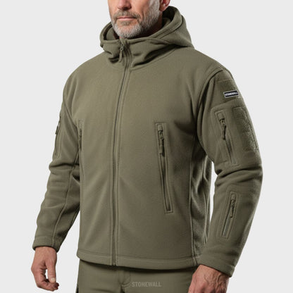 TACTICAL HOODED POLAR FLEECE JACKET