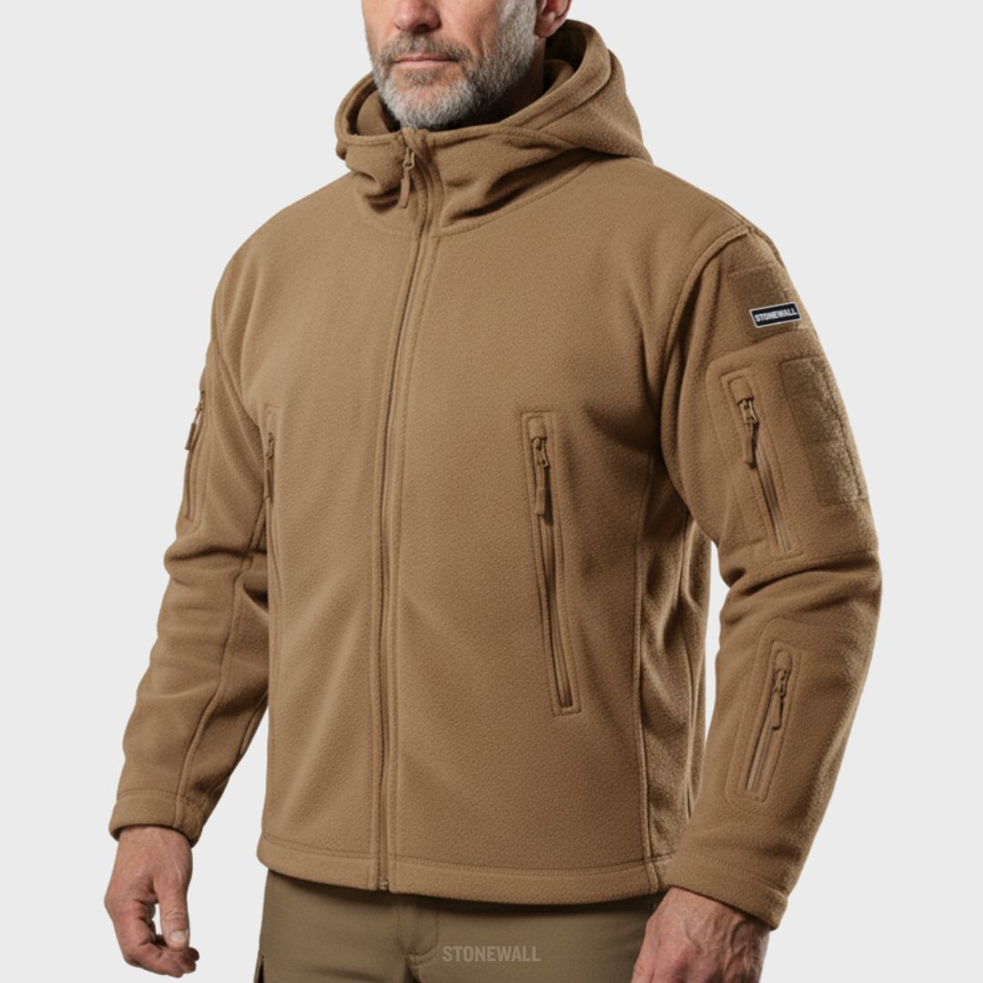 TACTICAL HOODED POLAR FLEECE JACKET