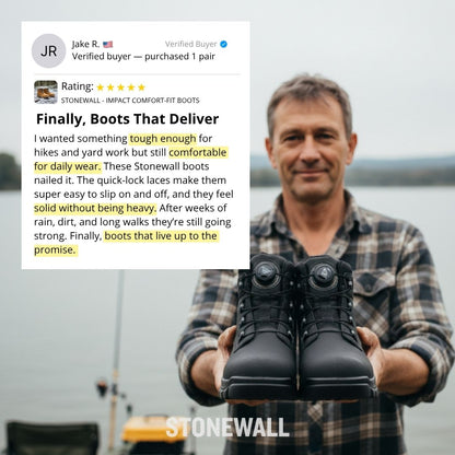 STONEWALL - IMPACT COMFORT-FIT BOOTS KHAKI