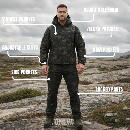 VANGUARD CAMO SOFTSHELL JACKET & PANTS SET